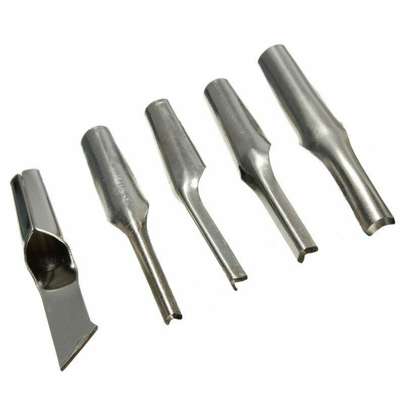 Lino Block Cutting Rubber Stamp Carving Tools with 5 Blades Bits for Print Making DIY Sculpture LBShipping