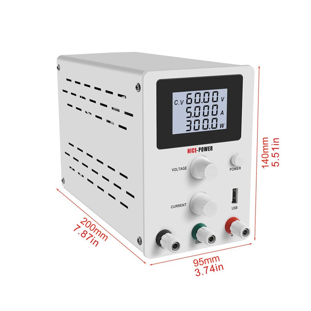 Usb Dc Laboratorium 60V 5A Gereglementeerde Lab Voeding Verstelbare 30V 10A Voltage Regulator Stabilisator Switching Bench Bron