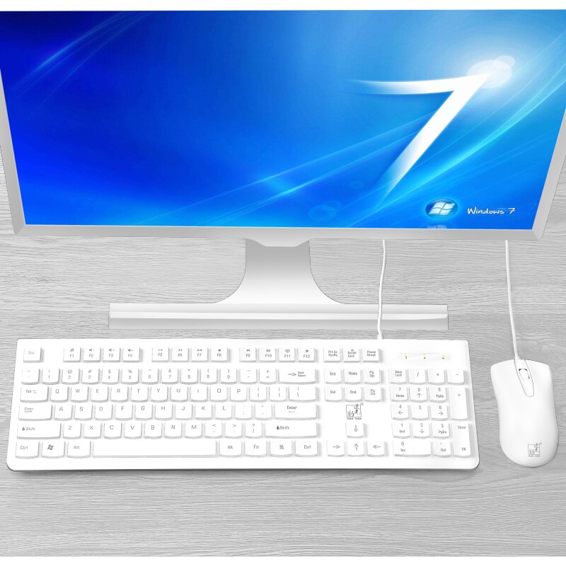 S500 wired keyboard wired mouse set 1600DPI mouse ergonomic gaming keyboard and mouse set for laptop desktop PC smart TVs etc