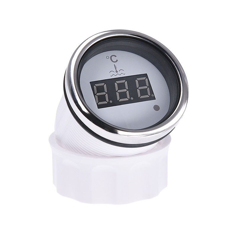 Digital 52mm Water Temp Gauge 40-120℃ Water Temperature 0-190ohm 240-33ohm Water Temp Meter Indicator For Car Boat