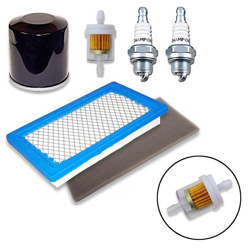 Filtro de aire Waffle, prefiltro de aceite, bujía de combustible, campeón para Etesia ATTILA 85 con motor FH430V HE5150K, filtros de aire Hydro,