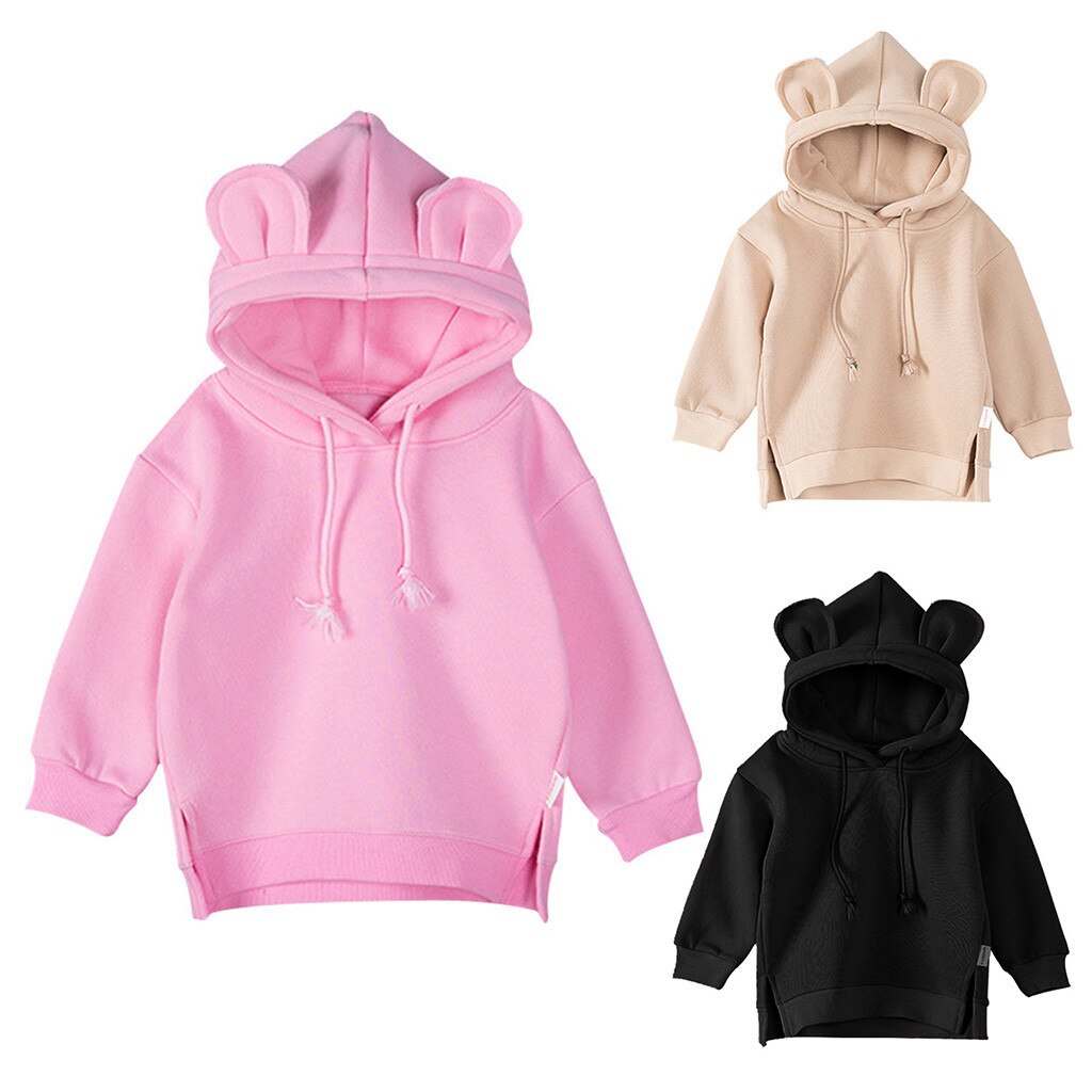 3M-3T enfants sweat-shirt enfant en bas âge bébé enfants garçon fille à capuche dessin animé 3D oreille sweat-shirt hauts vêtements Moletom