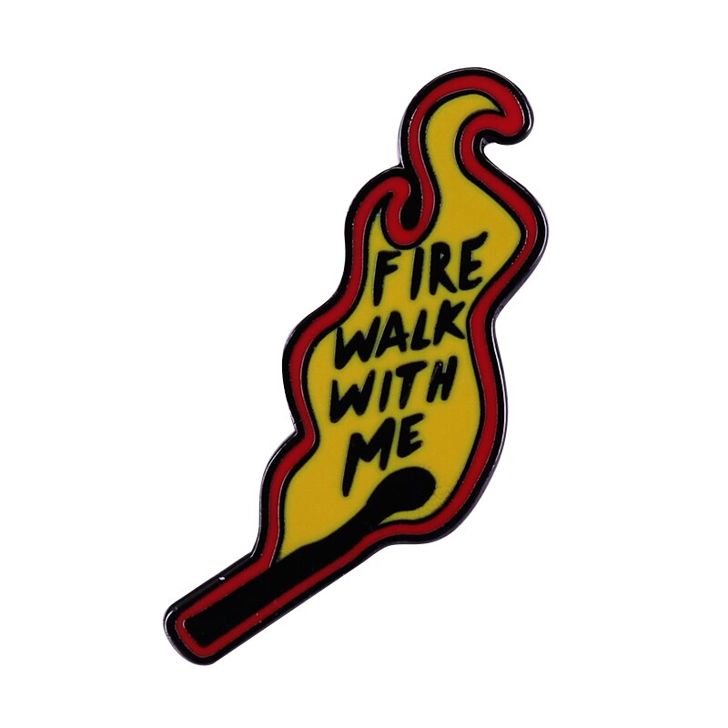 Twin Peaks Tekens Badge Agent Cooper Log Lady David Lynch Pin Diane Fire Lopen Met Me Broche: 05