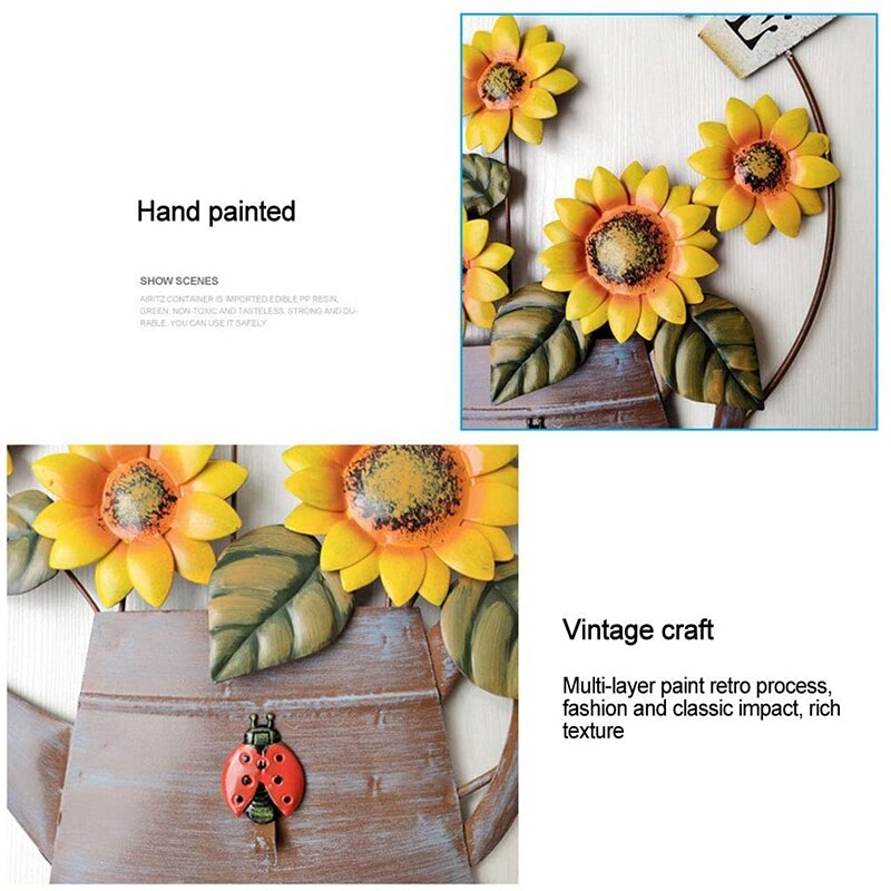 Tuin Zonnebloem Welkom Teken Vintage Metalen Welkom Teken Voor Front Deur Opknoping Metalen Welkom Muur Plaque