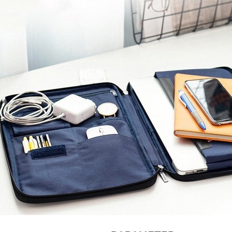 Business Multifunctional A4 Document Bags Portable Waterproof Oxford Cloth Filing Products Storage Bag for Notebooks Pens