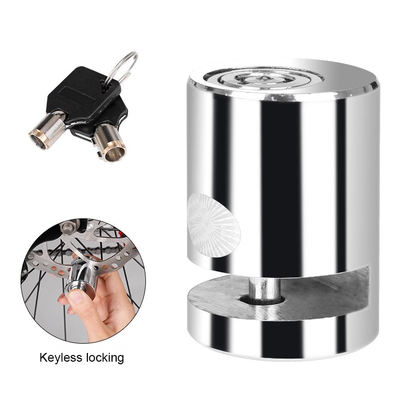 Seametal-moottoripyörän levyjarrulukko kompakti kokoinen metalliseos moottoripyörän levylukko vedenpitävä ruostumaton avaimeton lukko varkaudenesto: Default Title