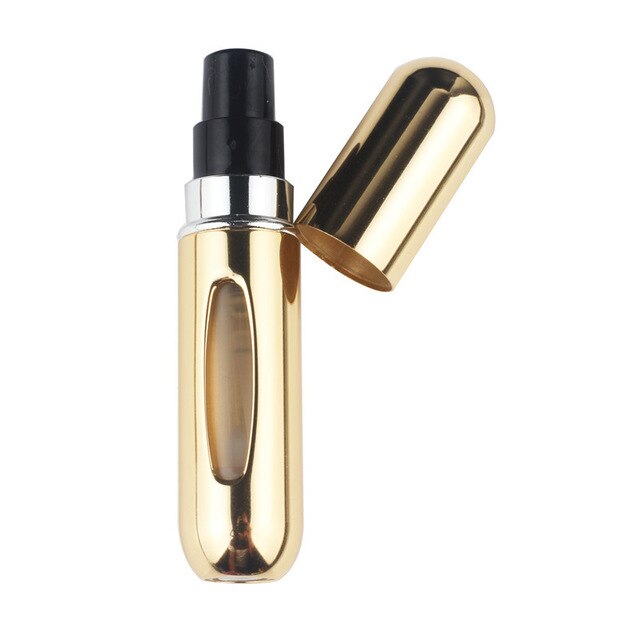 5ml Portable Mini Aluminum Refillable Perfume Bottle With Spray Empty Cosmetic Containers With Atomizer For Traveler: 10