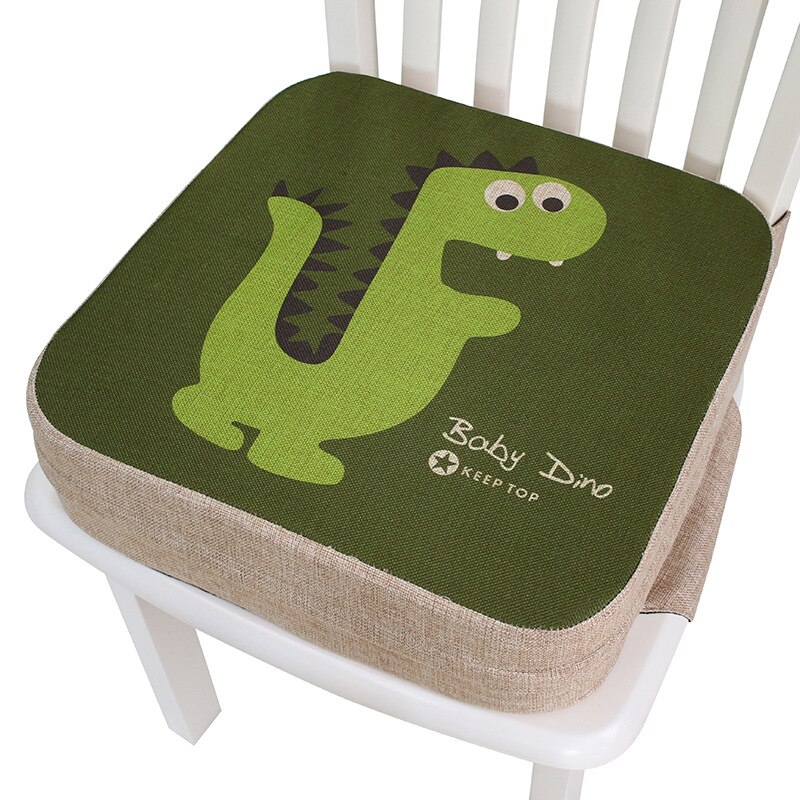 Lazychild Kinderen Verhoogd Stoel Pad Verstelbare Verwijderbare Kinderstoel Stoel Verhogingskussen Zitje Stoel Voor Baby Care: Green dinosaur