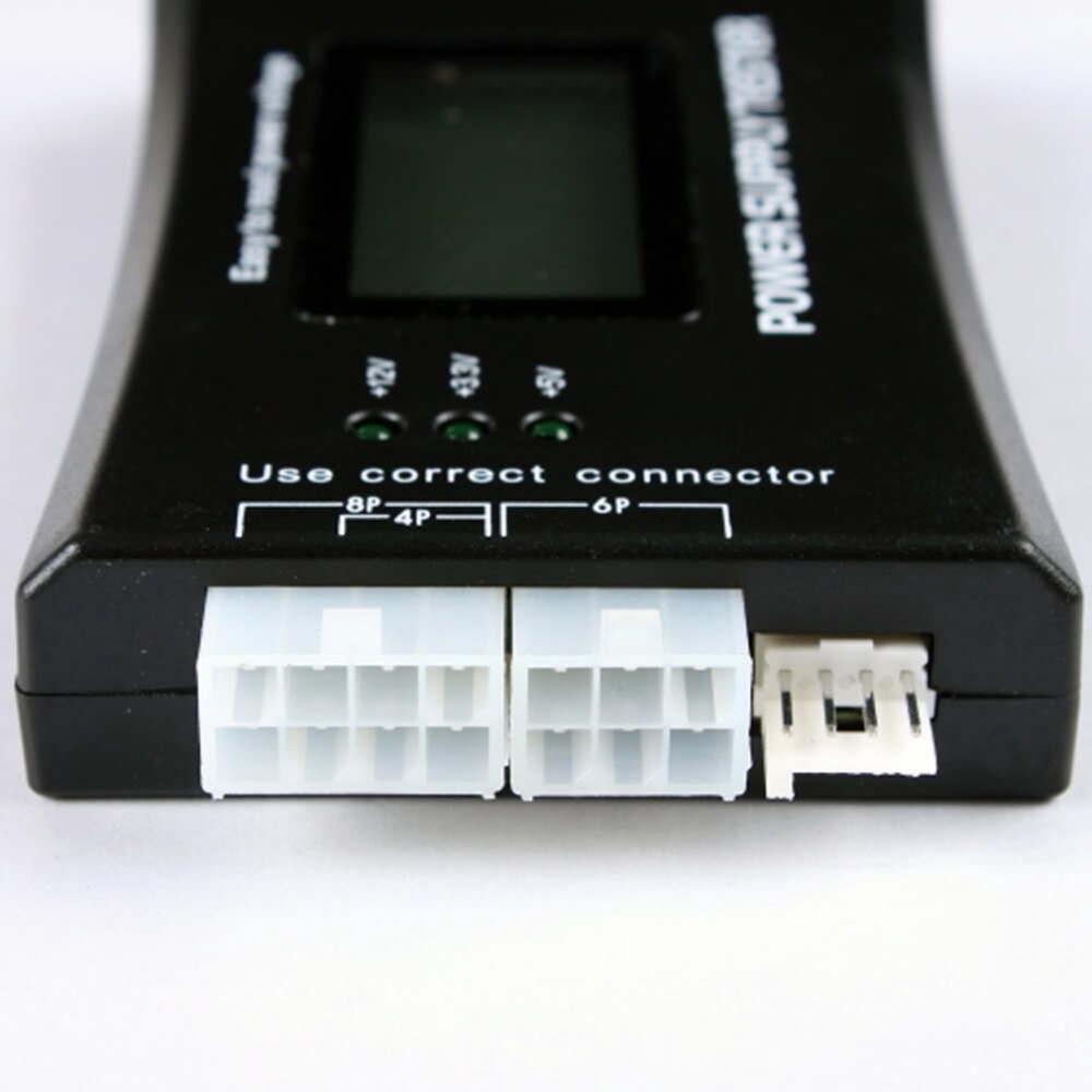 1pc Computer PC Power Supply Tester Checker SATA HDD 20/24 Pin AC 12V ATX BTX Meter LCD ONLENY Desktop Piece