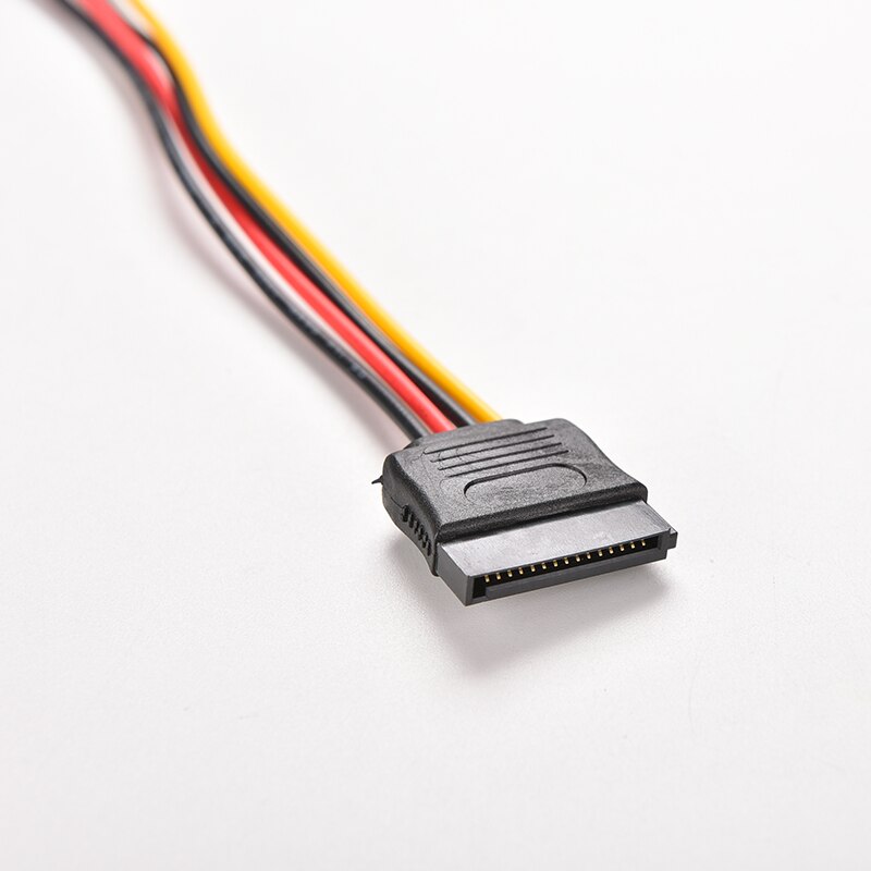 20cm 15 Pin SATA Male to Female 15 Pin 15P SATA Adapter Power Extension Cable Wire Cord 8 Inches 1pc