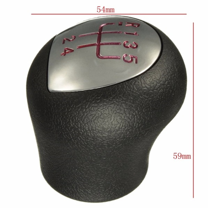 Perilla de palanca de cambios para coche Renault Megane Clio II 2 MK2 172 182 RS Sport cromado MT, palanca de cambios, bolígrafo, brazo, POMO de bola
