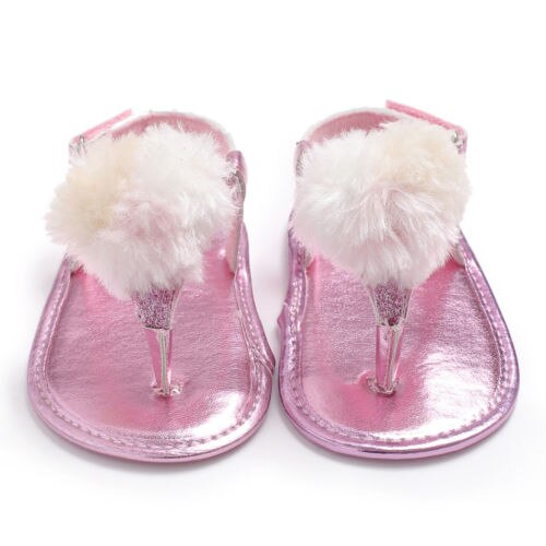 Emmababy toddler spædbarn baby piger sommer sko krybbe sko blød sål forløber 0-18m