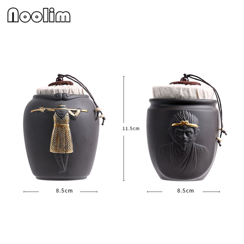 Purpurowa glina mała małrocznie król herbata nosiciel kijów golfowych ceramiczny zbiornik domowy kuchnia zamknięta puszka pudełeczko przenośne kanistry