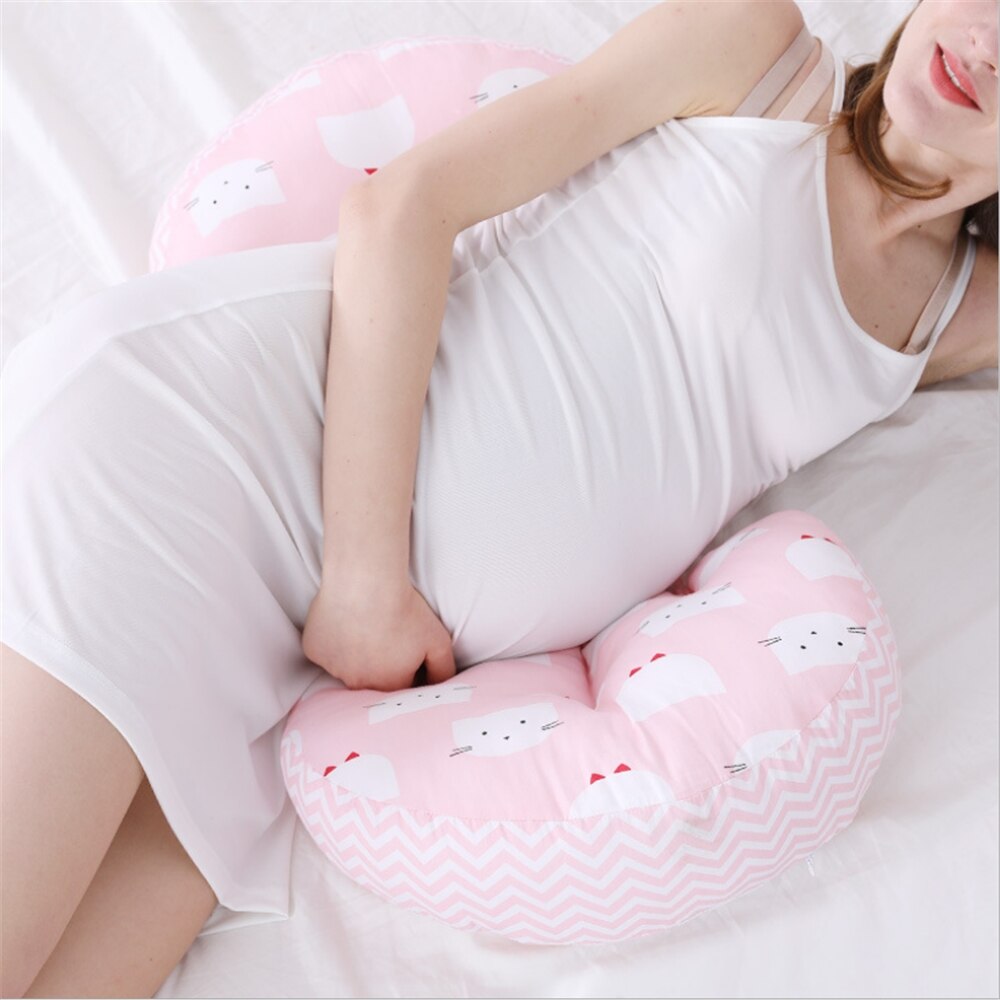 Comfortable Pregnancy Pillow Waist Side Sleeping Side Lying Pillow Pregnancy Support Belly Pillow Multifunctional U-shape Pillow