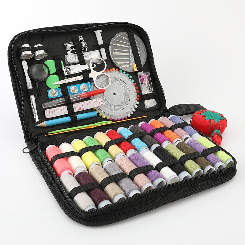 Portable Mini Travel Household Sewing Box Set Sewing Kit Storage Bags Sundries Organizer Home Tools: Default Title