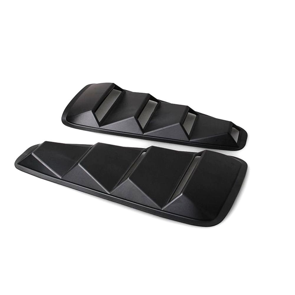 47x24cm 1 Pair Side Window Blinds Vents Air Intake Panel Louvers ABS Plastic Scoop Cover Vent For Ford Mustang 2005