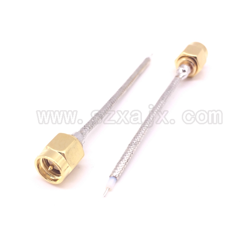 1PCS SMA Male Plug Solder to open For Semi-Rigid RG405 0.086" SMA Pigtail Cable RF Coaxial Connector Plug