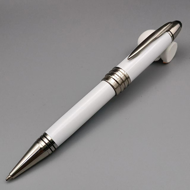 John Kennedy Rollerball Ballpoint pen Dark Blue Fountain Pen Writing Stationery with JFK: WHITE / Multi-Colored