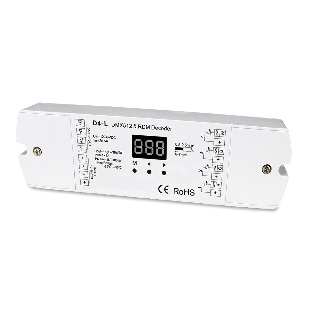 Décodeur DMX à 12 canaux 60A DMX512 LED, pilote de... - Grandado