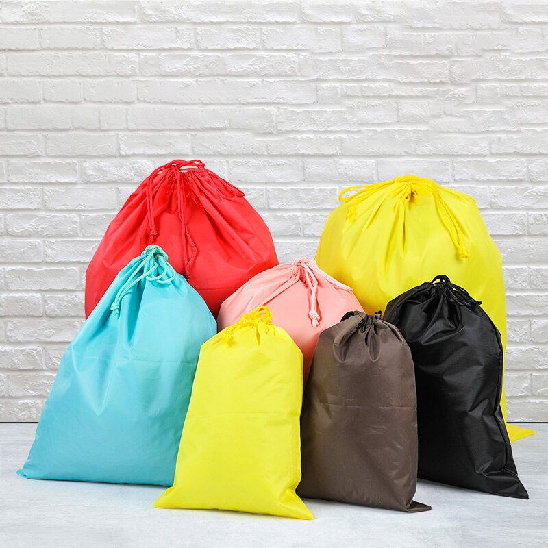 Waterproof Nylon Drawstring Storage Bags for Shoes Underwear Clothes Multifunctional Travel Sport Luggage Packing Organizer