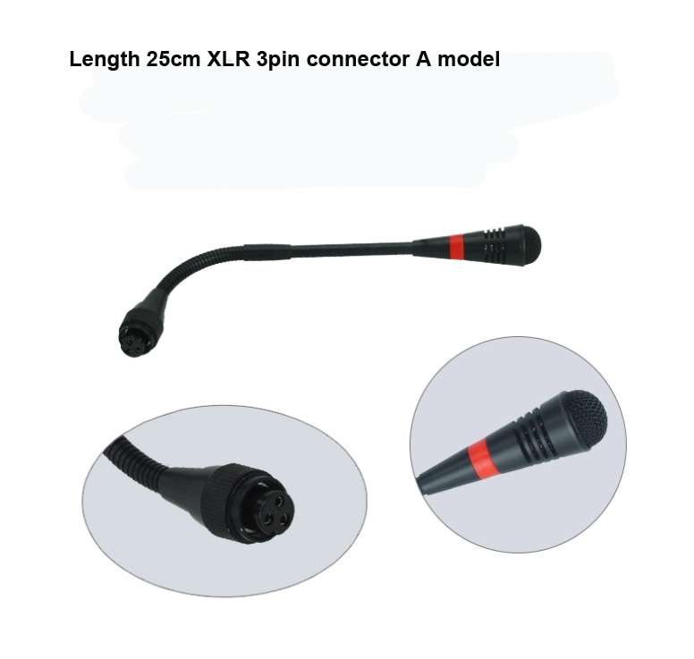 Meet Microphone Head Aviation Straight XLR 3pin Microfone for Microphones Mixer Tablet Microfone 25cmm 59cm