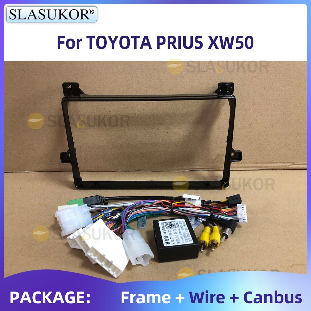 9 Inch Stereo Radio Voor Toyota Prius XW50 Autoradio Panel Dash Kit Installeren Console Bezel Adapter Plaat Frame accessoires