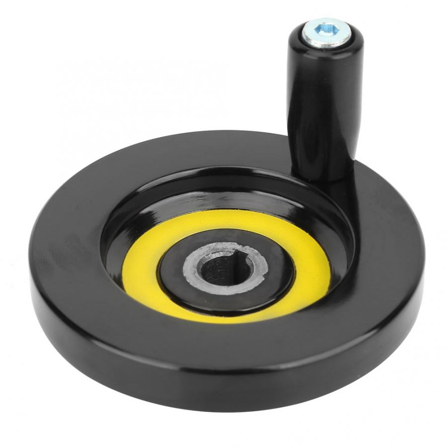 Hand Wiel 1 Stuks Achter Rimpel Bakeliet Revolving Handvat Hand Wiel Voor Draaibank Frezen 10*80 Tool Gereedschap