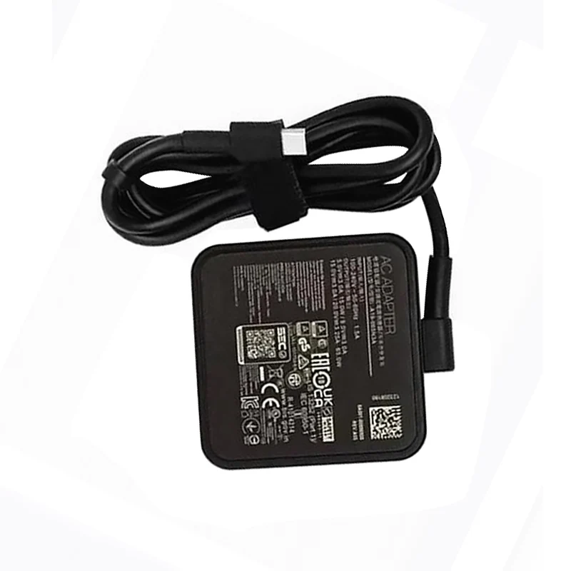 AC Adapter Charger For ASUS 20V 3.25A 65W Type-C USB A19-065N3A AD10380 AD2129520 W19-065N2C Laptop Power Supply