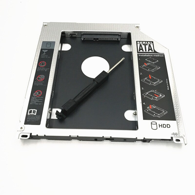 Caddy-Almacenamiento de memoria expansible para Apple Macbook Pro, disco duro de 2 ° HDD, módulo Caddy, bandeja SATA de 9,5mm, ,