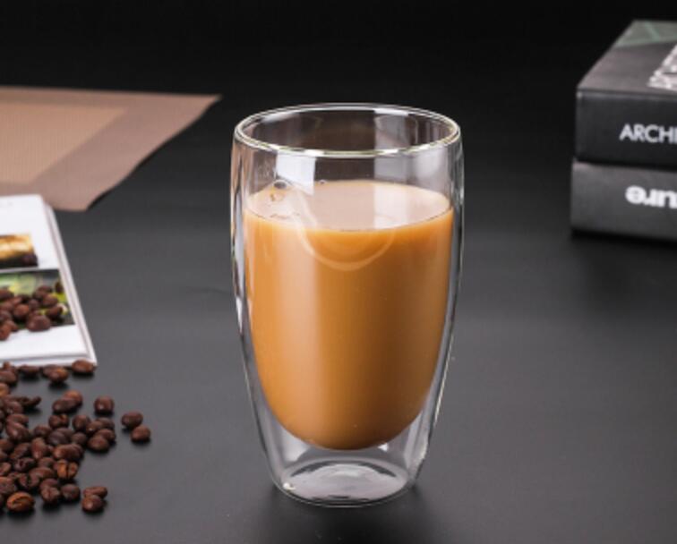1 stuk dubbelwandige glazen beker hittebestendige thee-koffiebeker handgemaakte bierpul theeglas whiskyglazen bekers drinkgerei: A 450ml