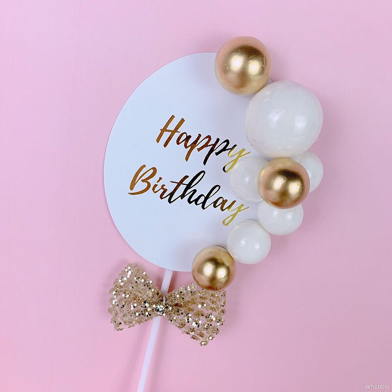 1 Pc Bruiloft Verjaardag Cake Topper Gelukkig Birthday Party Kids Favor Cake Vlag Huwelijk Dessert Topper Decoratie Supply
