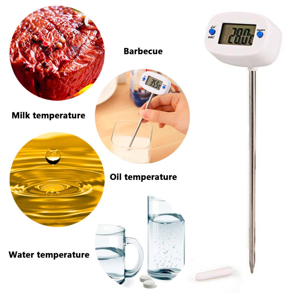 Di cottura Sonda Elettronica BARBECUE Termometro di Carne Rotativo Digitale Termometro Per Alimenti Cioccolato Forno di Acqua Latte Olio Da Cucina