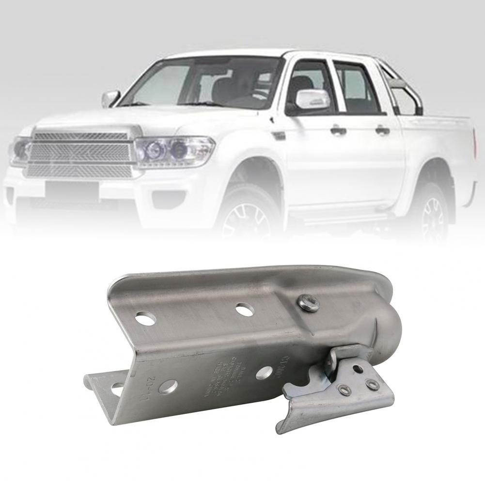 Straight Tongue Trailer Coupler Zinc-plated Quick Release Silver Carbon Steel Ball Coupler For 2 inch Ball Hitch 3500lbs