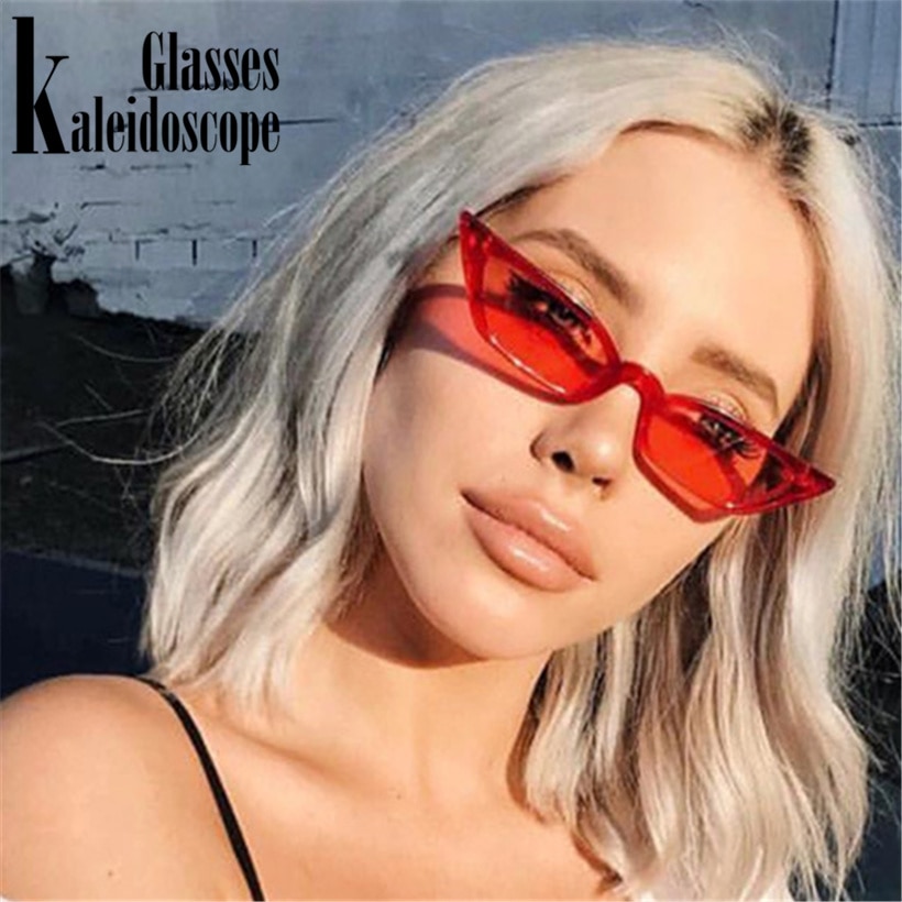 Kvinder cat eye solbriller mærke vintage luksus øjne søde søde solbriller kvinde retro rød sort brille nuancer  uv400