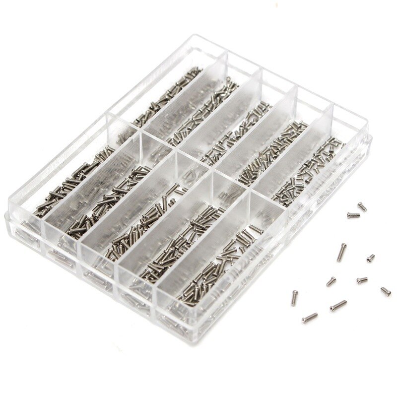 1.2Mm Rvs Diverse Schroeven Horloge Gereedschap Voor Reparaties Horloge 10 Maten Horloge Reparatie Tool Kit Voor Horloge Reparatie tool
