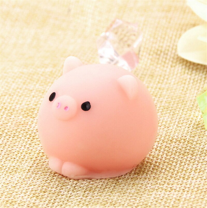 Boule de cochon Mochi Squishy, jouet à presser, prière, Collection Kawaii, amusant, , jouets Anti-stress, poignées