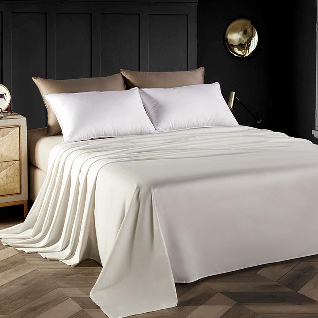 46 Flat Sheet Single 300 Thread Count 100% Egyptian Cotton Hotel Collection Luxury Flat Sheet Sold Separately: White / 245cm245cm