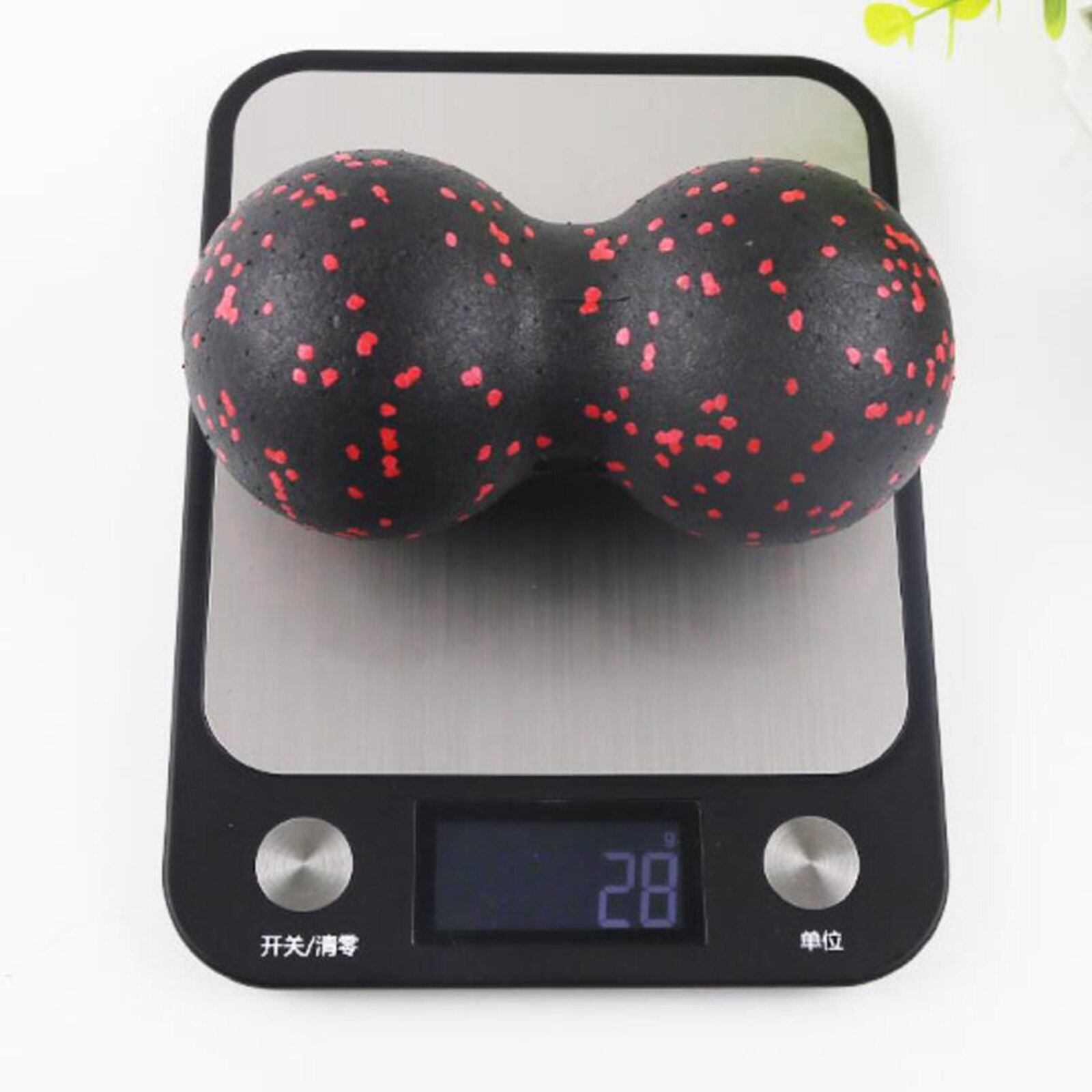 Oefening, verlichting, fitness, yogaballen, hoge dichtheid pindamassage, dubbele massagebal, mobiliteitsbal, yoga, deep tissue massage-apparaat