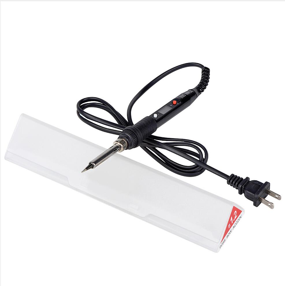 WMORE Electric Soldering iron LCD 80W 110V 220V Temperature adjustable Welding solder repair tool soldering iron tip top: 80W 110V / EU