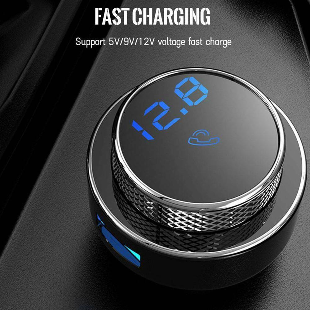 Neue FM Transmitter Aux Modulator Wireless Bluetooth 5,0 Player USB Ladung Auto Auto Freisprecheinrichtung Audio Schnelle Auto Charge Kit MP3 v0X5