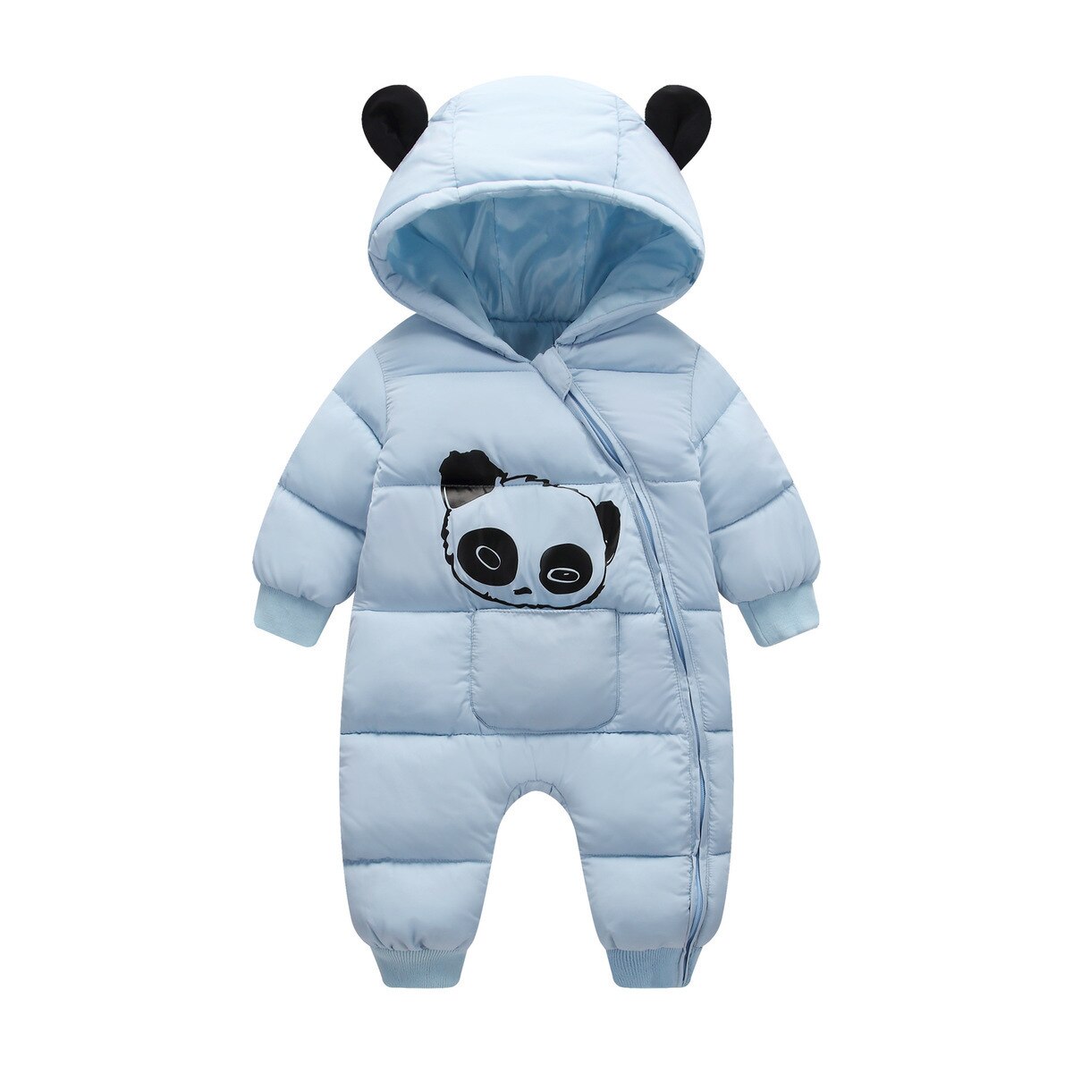 Kleinkind Baby Strampler Winter Baby Jungen Mädchen lässig Baumwolle Dicke Warme Mit Kapuze Strampler Kleinkind Baby Gesamt Overall Kleidung