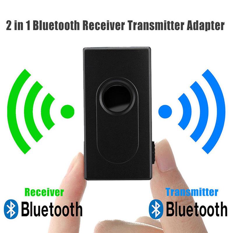 2 in 1 Bluetooth Transmitter Receiver Wireless A2DP 3.5mm Stereo Audio Music Adapter For Headphones