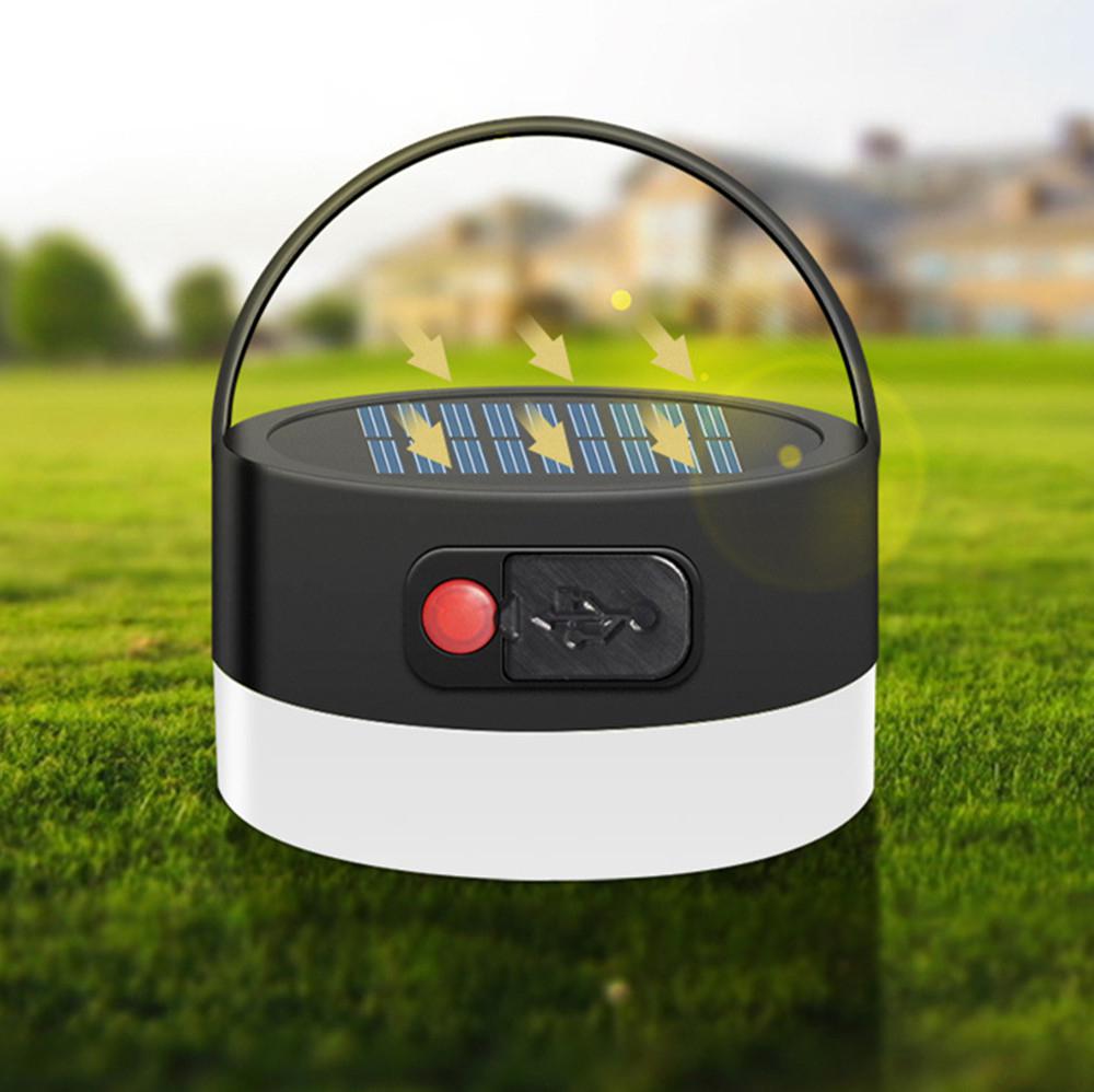LumiParty Camping Licht Solar- angetrieben Laterne LED Mini Hängen Lampe für Zelt Lampe Solar- USB Eingang Ausgang Ip65 Wasserdicht