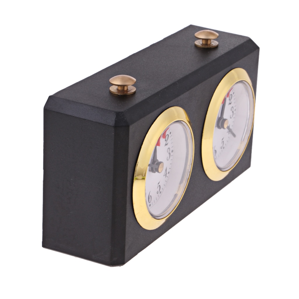 Retro analog skakur timer - mekanisk skakur, der ikke er nødvendigt batteri (sort)