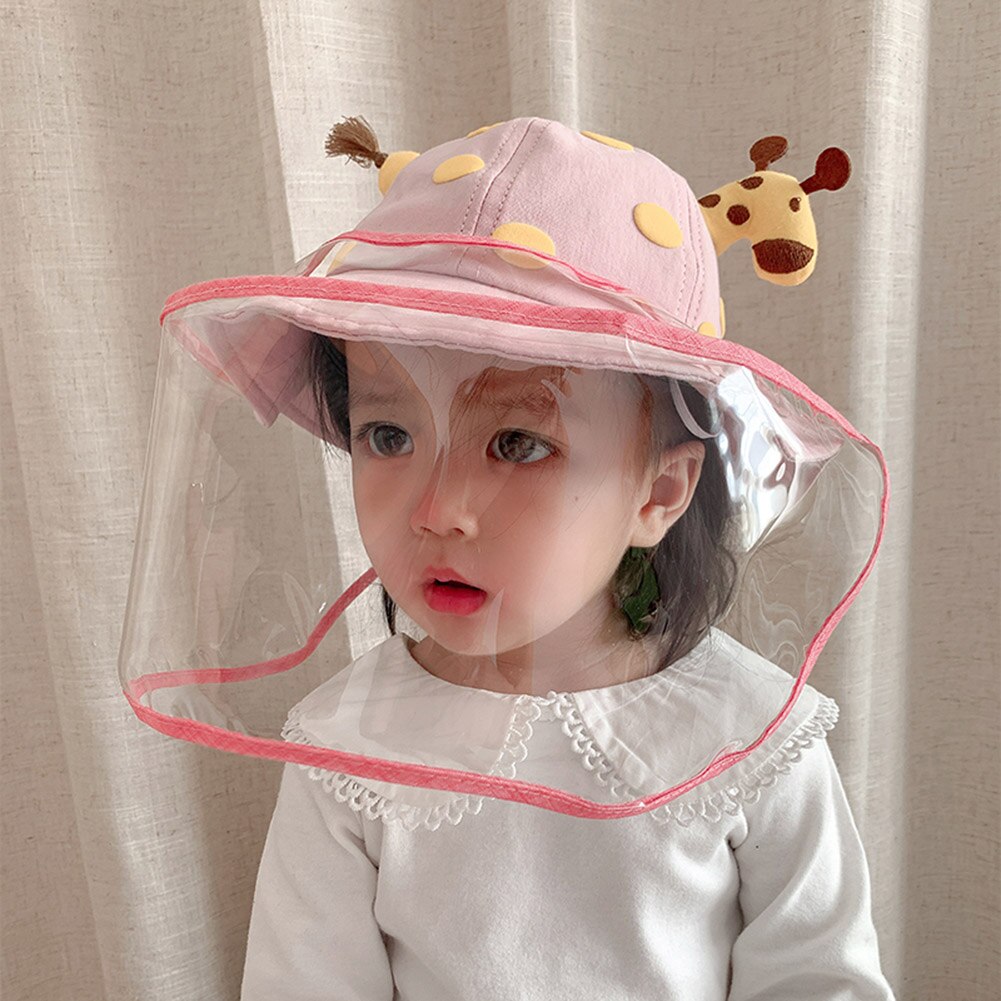 Spot Kids Baby Sun Hat UV Sun Protection Hats Breathable Summer Hat with Transparent Face Cover Hogard