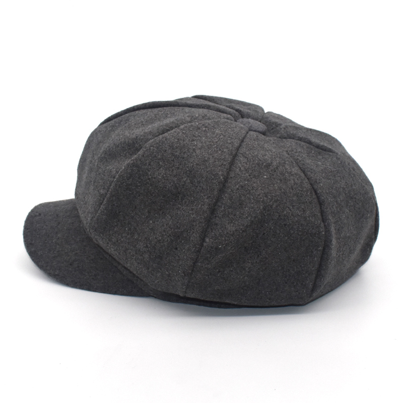 FUODRAO octogonal sombreros mujeres Espana boina retro sombrero gorra de Color sólido Otoño Invierno Casual mujer mono tapas C2