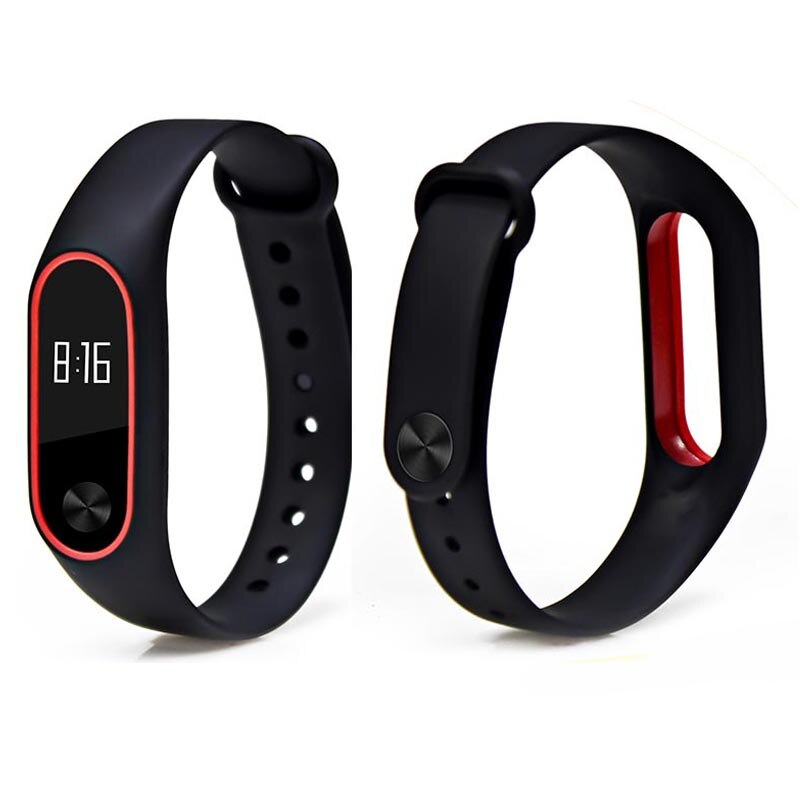 Correa BOORUI de silicona mi Band 2, doble color, reemplazo de correa mi band2, Correa inteligente para xiaomi mi2