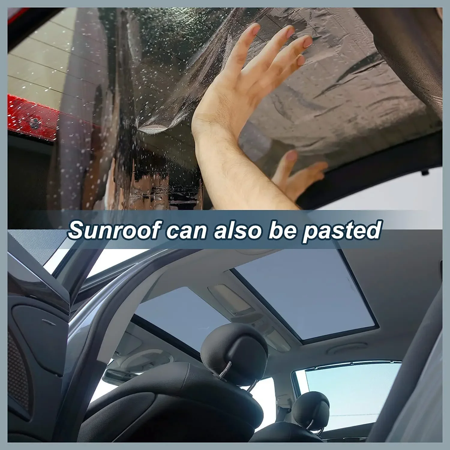 Solfilm til bilruder, sommersol uv-beskyttende film, toningfilm til biler, privatlivsfilm til vinduer, 50 cm x 300cm solfilm