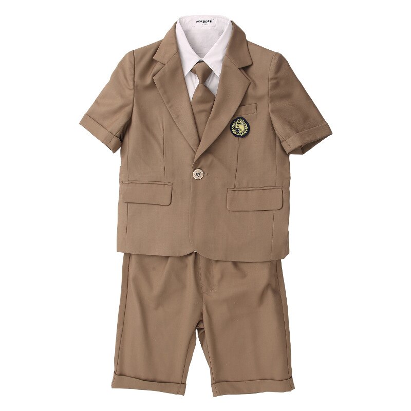 Dzieci mundurek szkolny dziewczyny chłopcy krótki rękaw marynarka płaszcz koszula sukienka szorty ubrania krawat zestaw koreańnarty japońnarty strój studencki