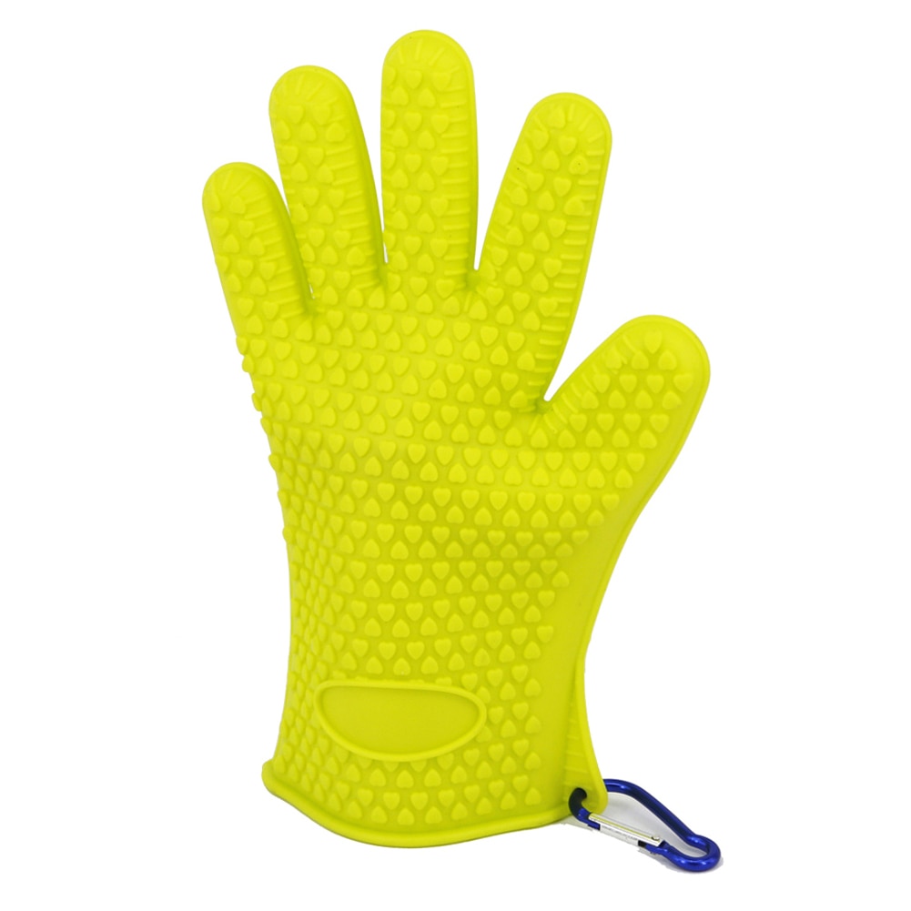 1pc Outdoor Non-slip Fishing Gloves for Winter Angling Full Finger Catch Fish Equipments Waterproof Gloves Soft Rubber: Yellow